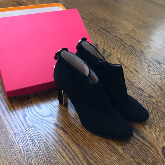 Kate Spade | Netta Black Suede Booties - Picture 4 of 6
